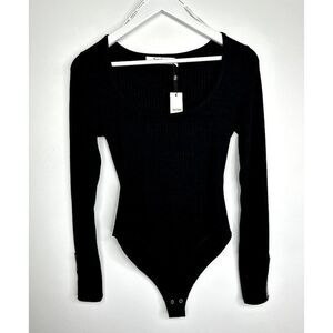 Juicy Couture Women's Long Sleeve Bodysuit, Color Black, US Size S